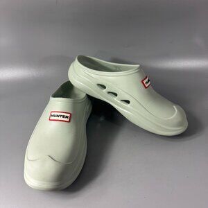 Hunter Women's Elana Casual Slip-on Clogs, Light Green, Size 8M